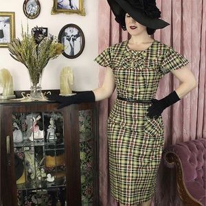 Evelyn Wood 1930’s Vintage Style Plaid Dress